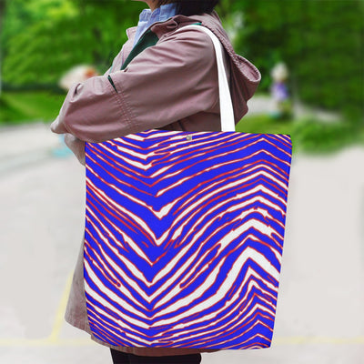 Nfl Football Buffalo Bills zubaz zebra print  Canvas Bag With Shoulder Strap