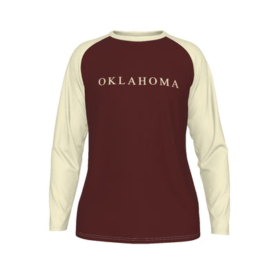 Camiseta de manga larga con mangas raglán de los Oklahoma Sooners