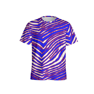 Camiseta de fútbol americano de la NFL Buffalo Bills con estampado de cebra y dobladillo dividido con protección solar