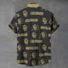 University of Colorado Boulder - Buffaloes Stand Collar Shirt|110GSM Imitation Flax
