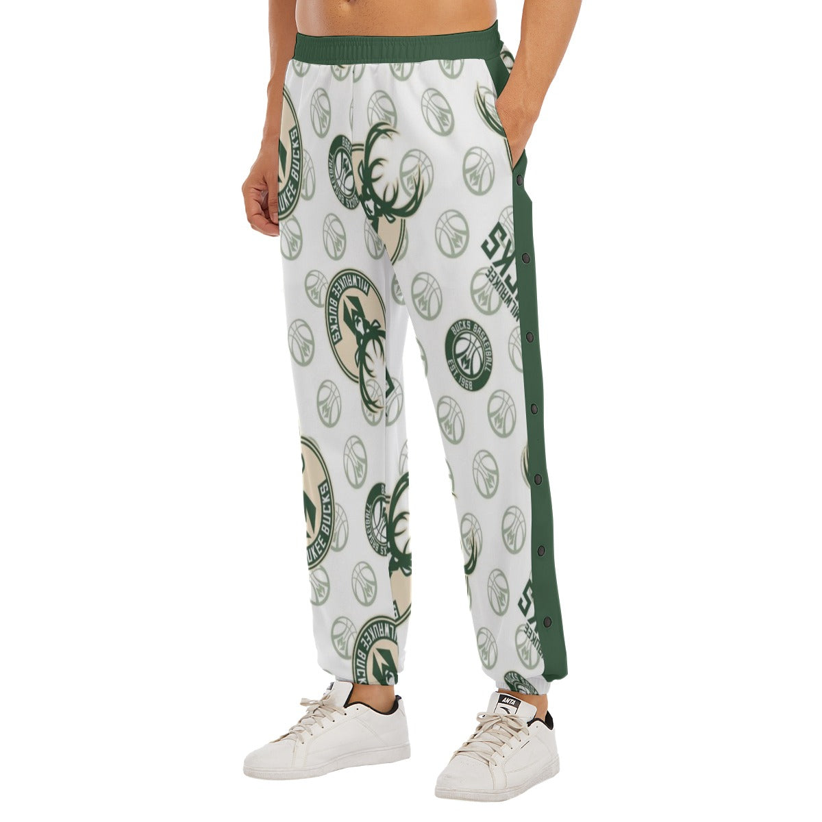 Pantalones deportivos de baloncesto de la NBA de los Milwaukee Bucks