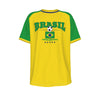 BRASIL - football team verde amarela O-neck Short Sleeve T-shirt