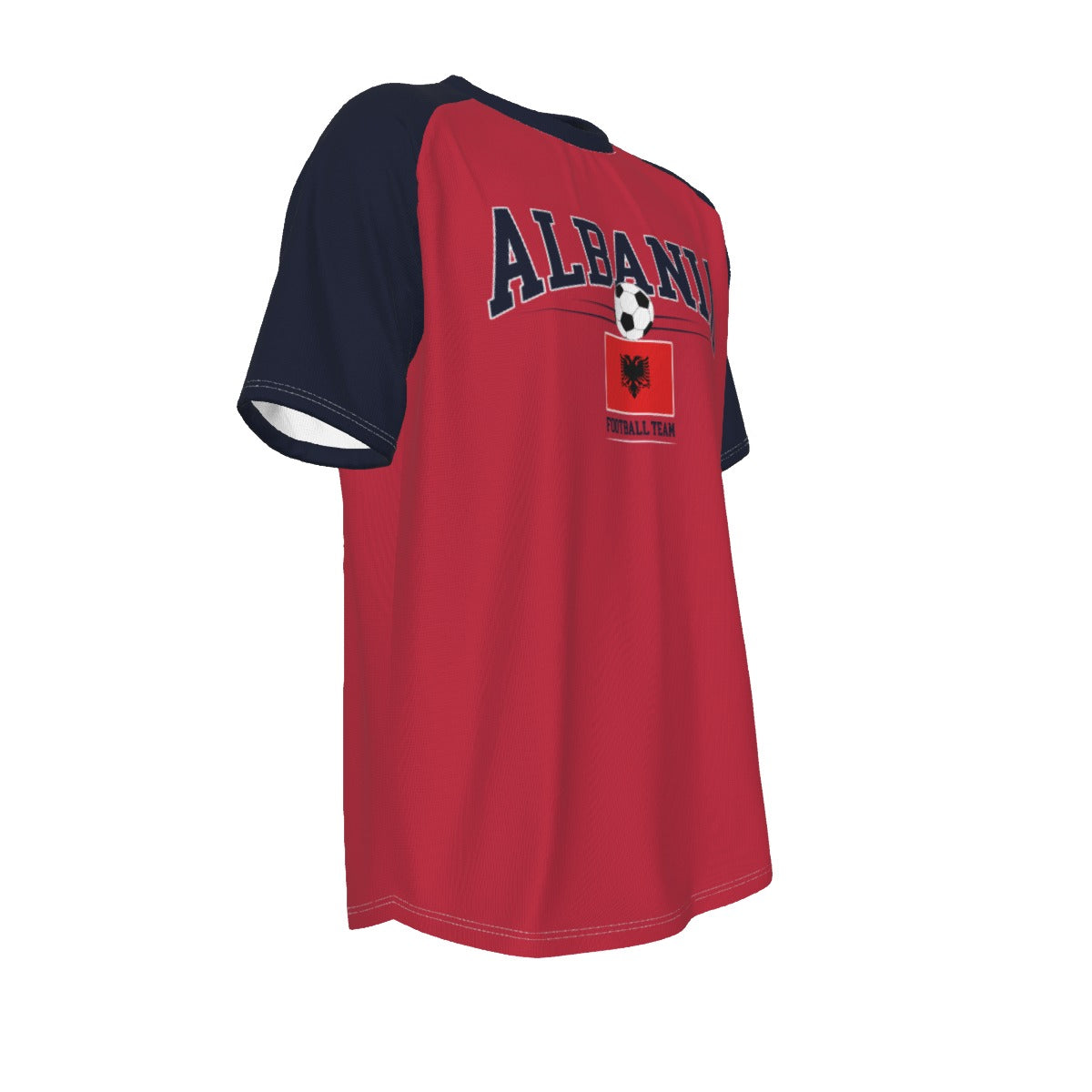 ALBANIA Euro football team O-neck Short Sleeve T-shirt