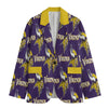 Minnesota Vikings Flat Lapel Collar Blazer