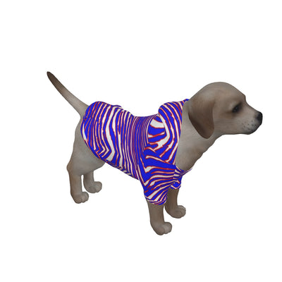 Nfl Football Buffalo Bills zubaz zebra print Pet Pullover Hoodie