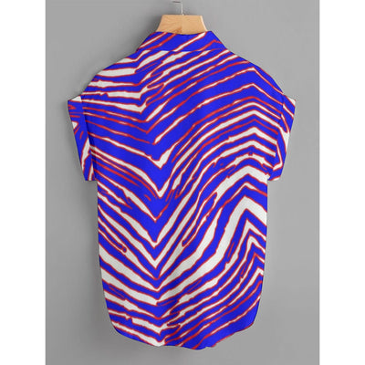 Camiseta de fútbol americano de la NFL Buffalo Bills con estampado de cebra para mujer (talla grande)
