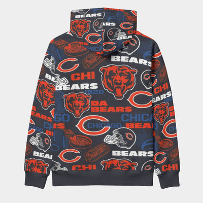 Chicago Bears Classic Pullover Hoodie with Front Pocket and Drawstring