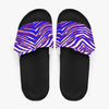 Pantuflas con velcro y estampado de cebra de los Buffalo Bills de la NFL