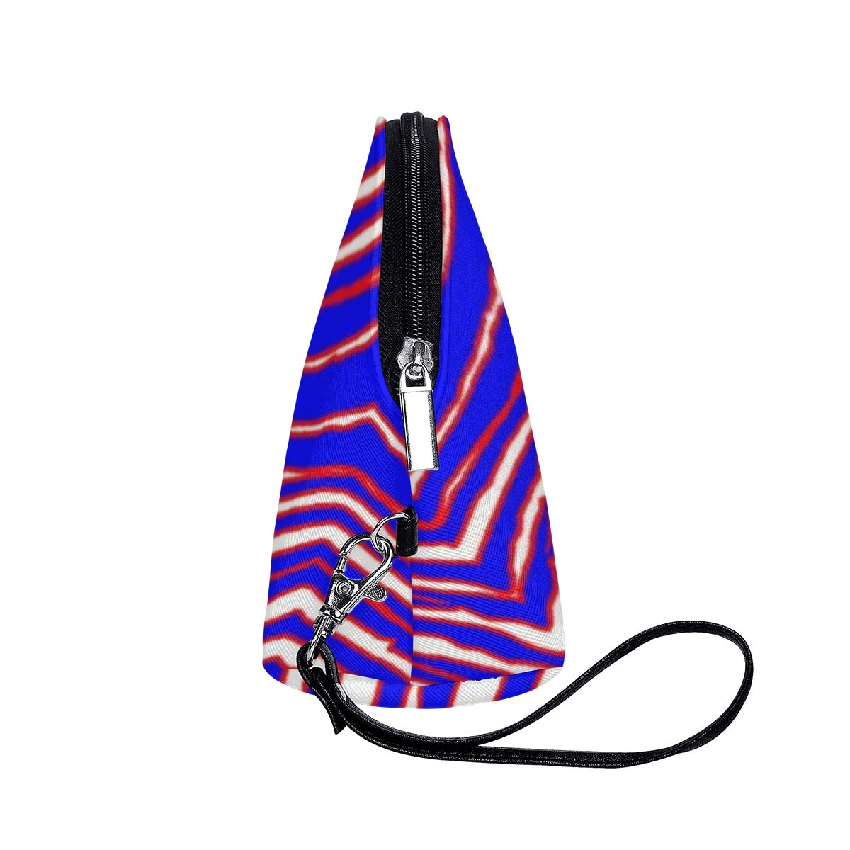 Bolsas de cosméticos curvas con estampado de cebra de los Buffalo Bills de la NFL