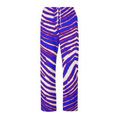 Pantalones deportivos con cremallera lateral para niños, estampado de cebra, Buffalo Bills, de la NFL