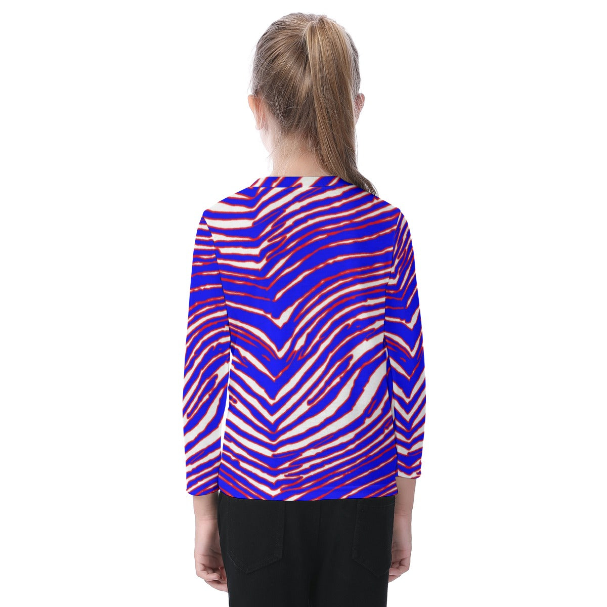 Buffalo Bills zubaz Kid's O-neck Long Sleeve T-shirt