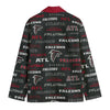 Atlanta Falcons Flat Lapel Collar Blazer