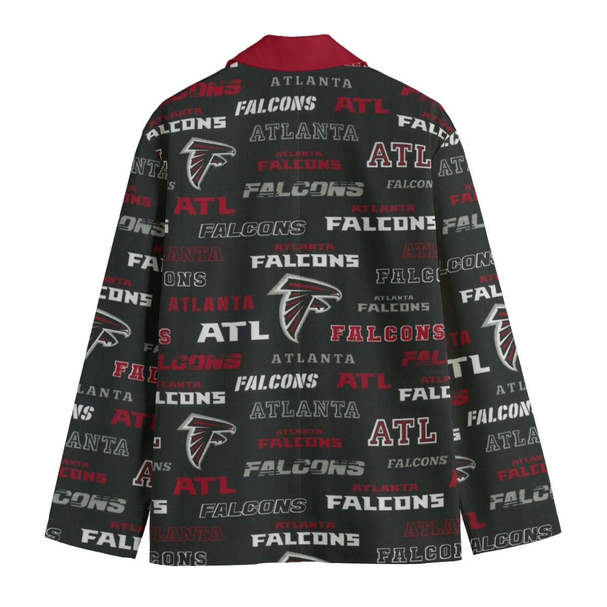 Atlanta Falcons Flat Lapel Collar Blazer