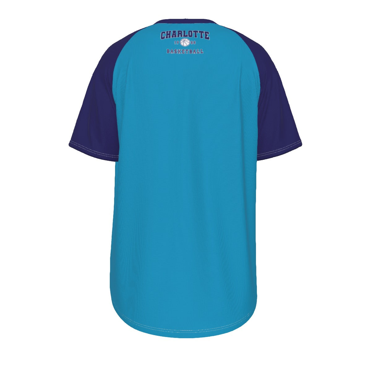 Camiseta de manga corta con cuello redondo y póster de los Charlotte Hornets