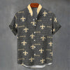 New Orleans Saints Stand Collar Shirt|110GSM Imitation Flax
