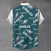 Philadelphia Eagles Stand Collar Shirt|110GSM Imitation Flax