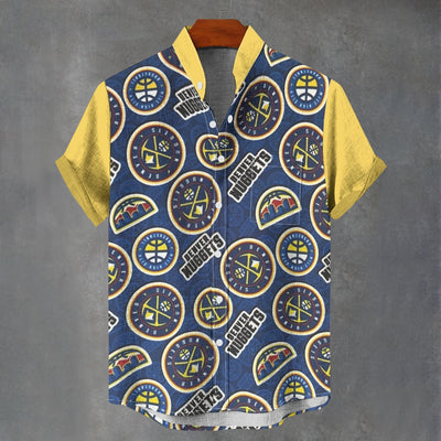 Camisa de cuello alto de los Denver Nuggets | Lino sintético de 110 g/m²