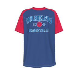 Philadelphia 76ers NBA Basketball Raglan Sleeve T-Shirt