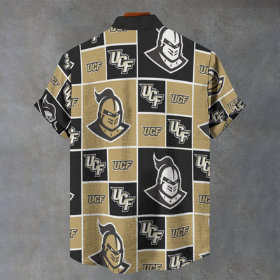 University of Central Florida Knights Stand Collar Shirt in 110GSM Imitation Flax