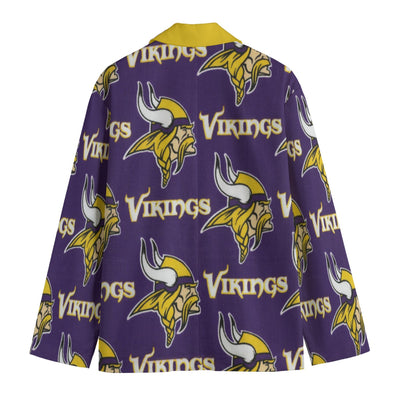 Blazer de cuello de solapa plana de los Minnesota Vikings