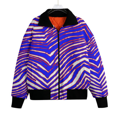 Chaqueta polar unisex con solapa y estampado de cebra Zubaz de los Buffalo Bills - Equipo para fanáticos de la NFL