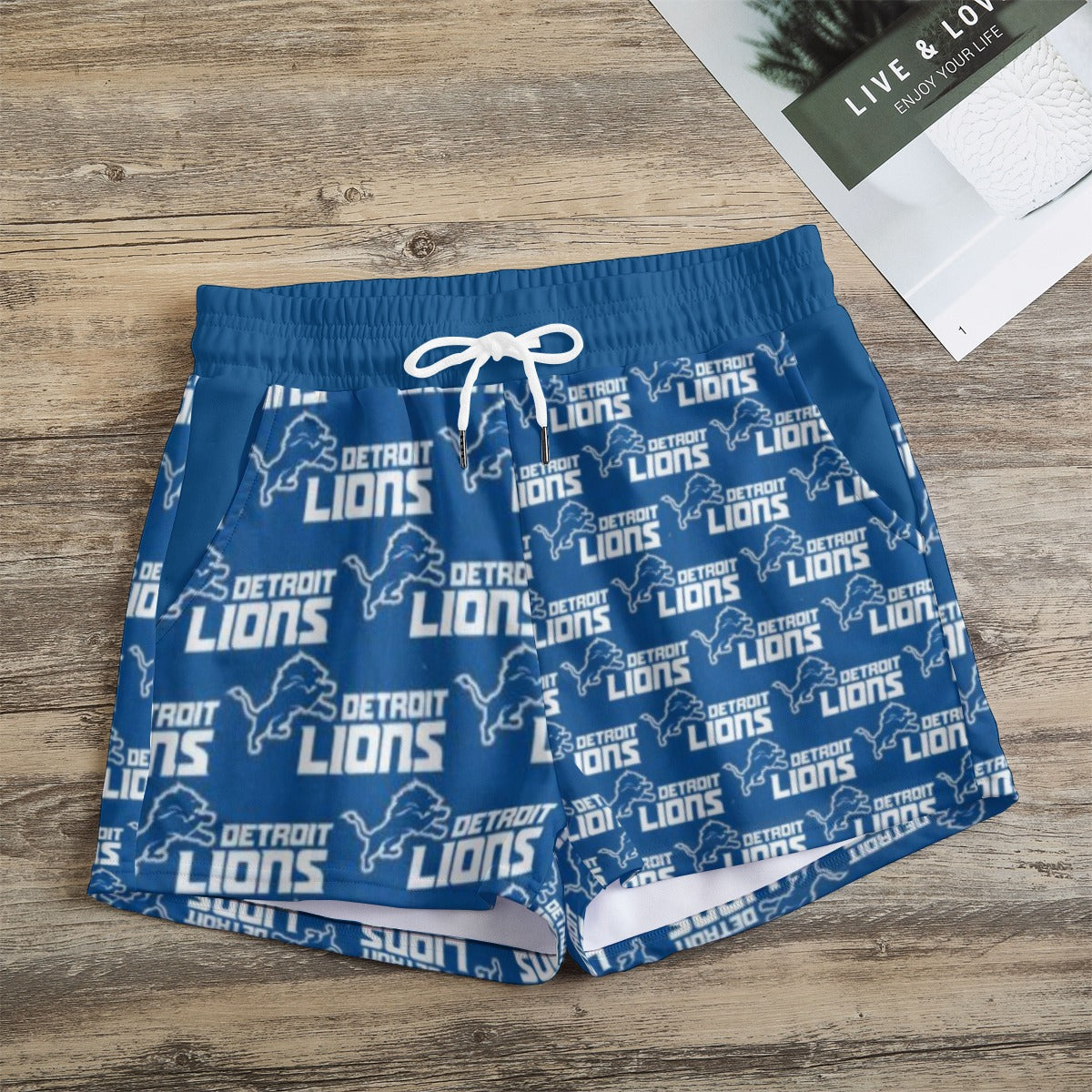 Pantalones cortos casuales de los Detroit Lions 