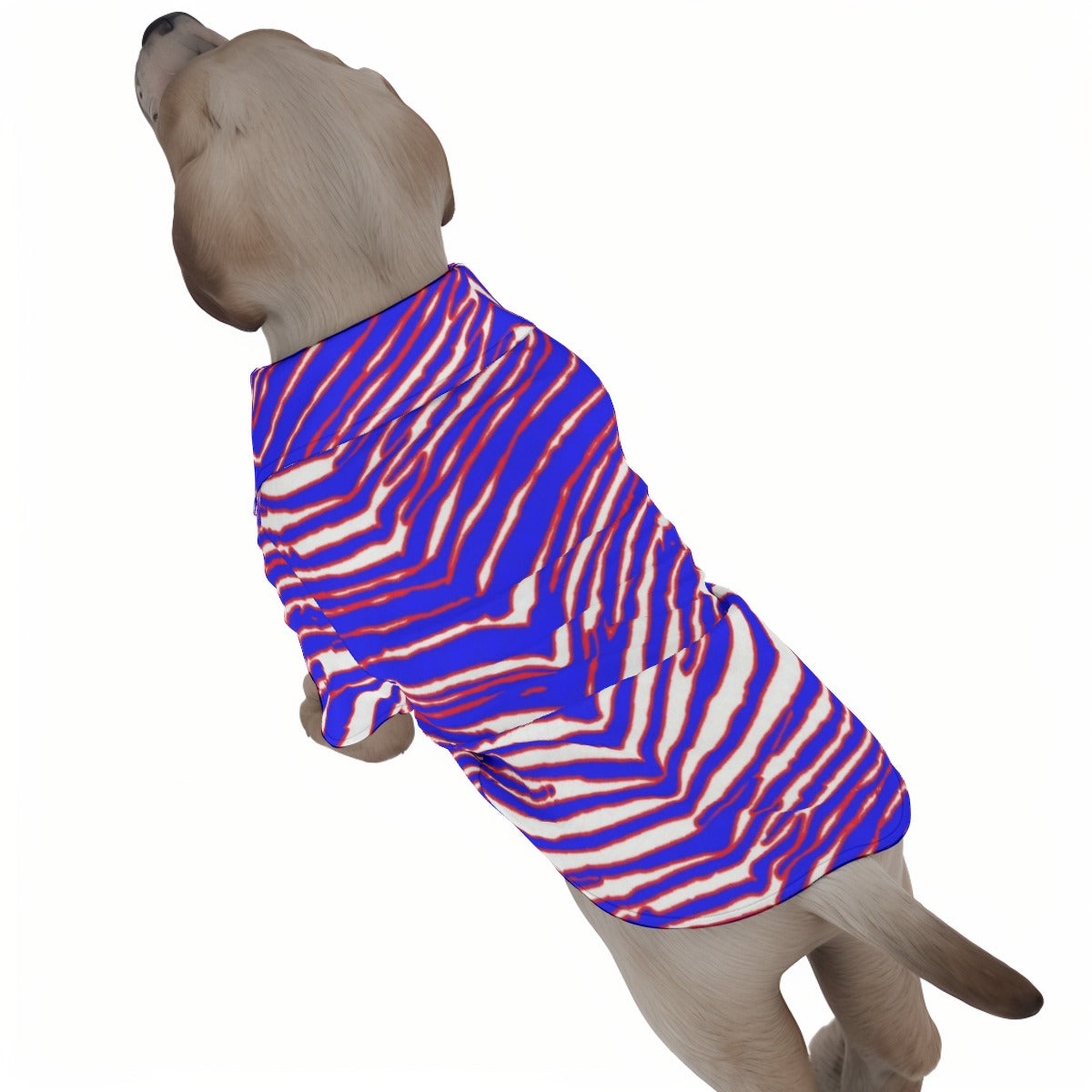 Camisa hawaiana para mascota con estampado de cebra de los Buffalo Bills de la NFL