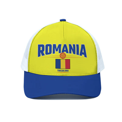 ROMANIA Euro football Team  Trucker Hat With White Half-mesh - Jacketon