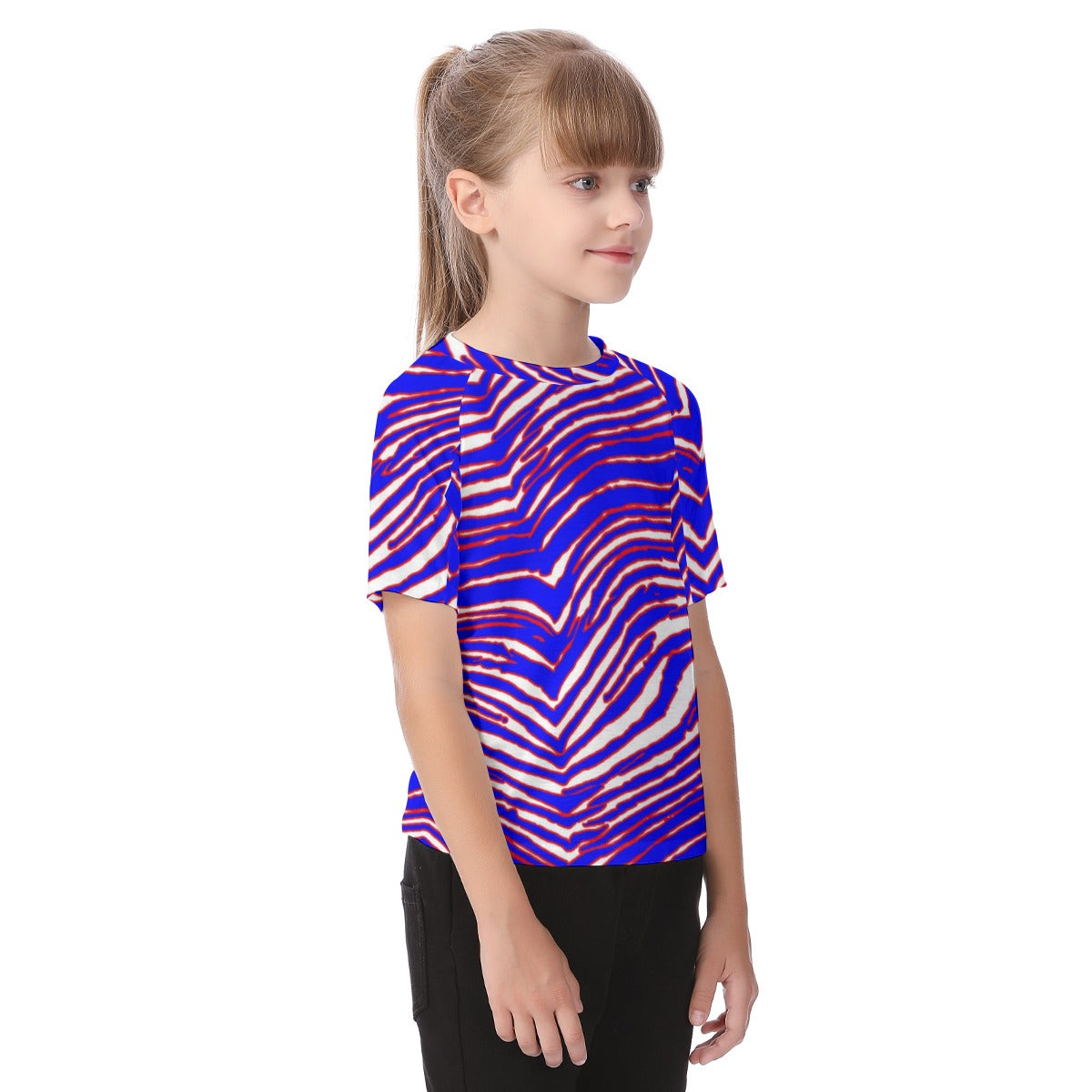 Buffalo bills zubaz Kid's Raglan Sleeve T-shirt