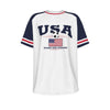 Camiseta de manga corta con cuello redondo de la selección nacional de fútbol de EE. UU.