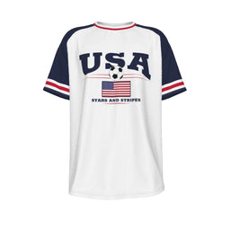 USA football national soccer team O-neck Short Sleeve T-shirt