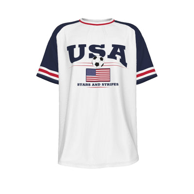 USA football national soccer team O-neck Short Sleeve T-shirt