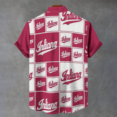 Indiana University Bloomington - Hoosiers Shirt|110GSM Imitation Flax