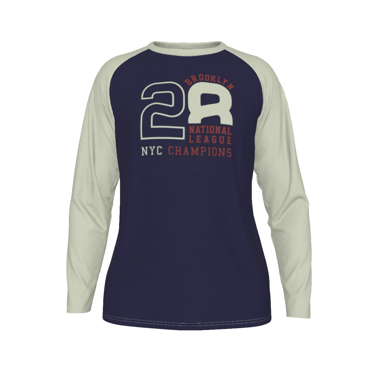 Camiseta deportiva universitaria atlética de manga larga para hombre con mangas raglán n.° 28