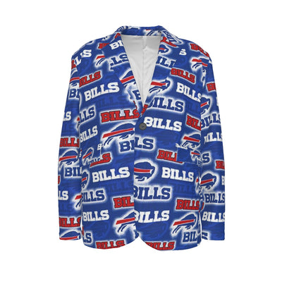 Buffalo Bills Flat Lapel Collar Blazer
