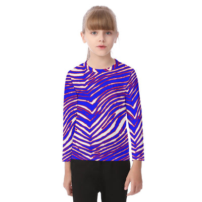Buffalo Bills zubaz Kid's O-neck Long Sleeve T-shirt