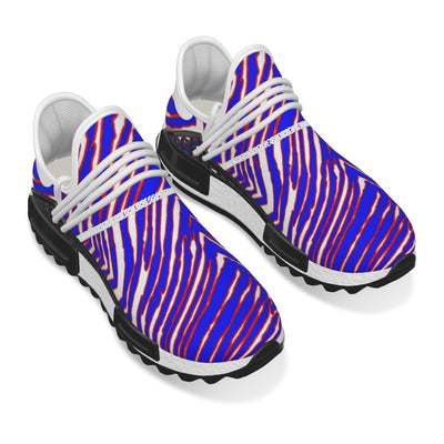 Zapatillas de malla para hombre con estampado de cebra de los Buffalo Bills de la NFL