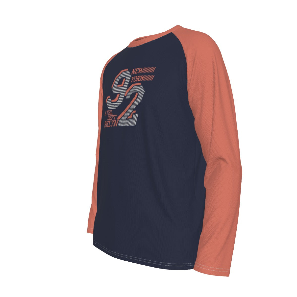 Camiseta deportiva de manga larga para hombre de la ciudad de Nueva York, número 92, con mangas raglán, de Brooklyn