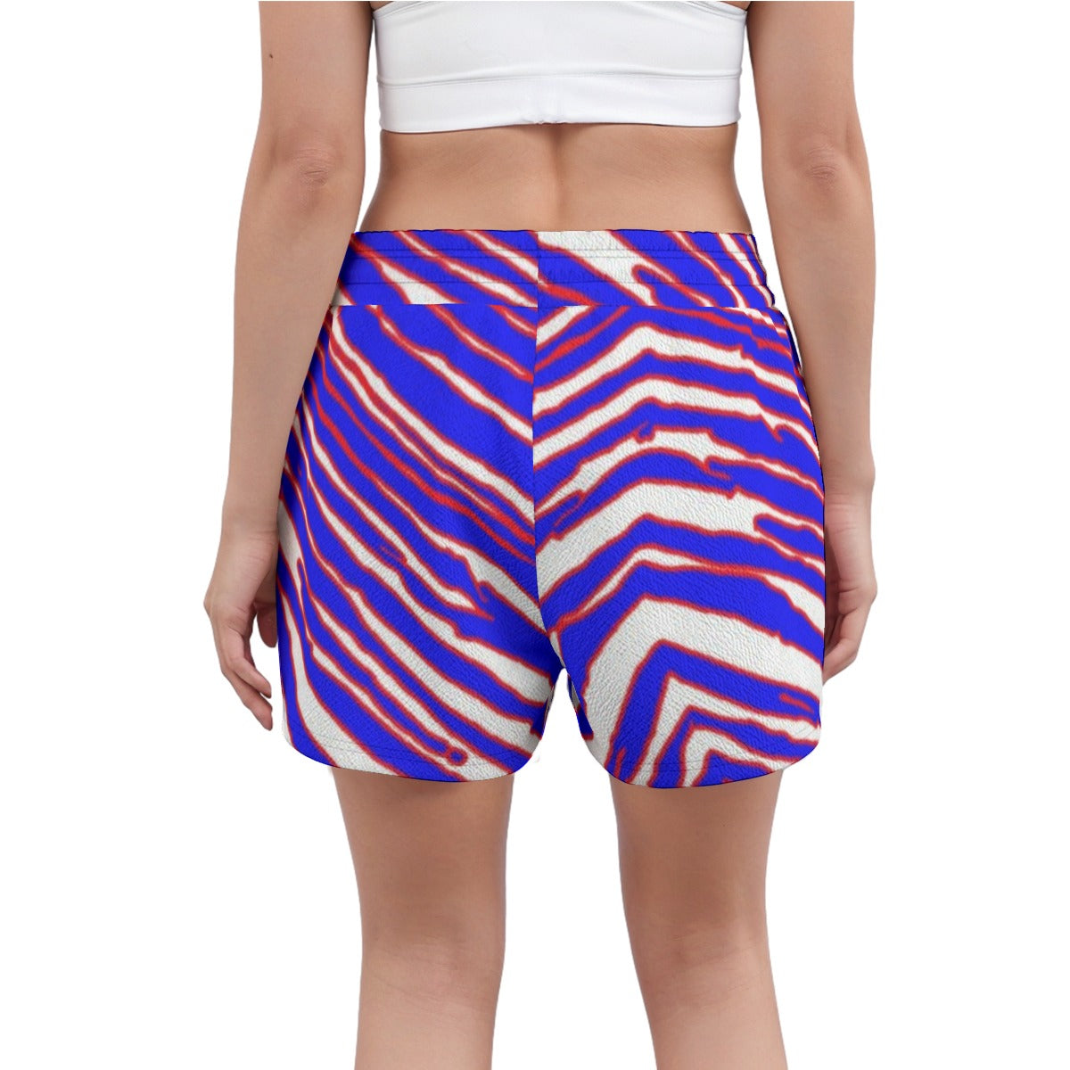 Pantalones cortos con estampado de cebra de los Buffalo Bills de la NFL para mujer