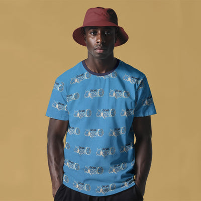 Orlando Magic All Over Print T Shirt for Men Casual Round Neck Comfortable Fit
