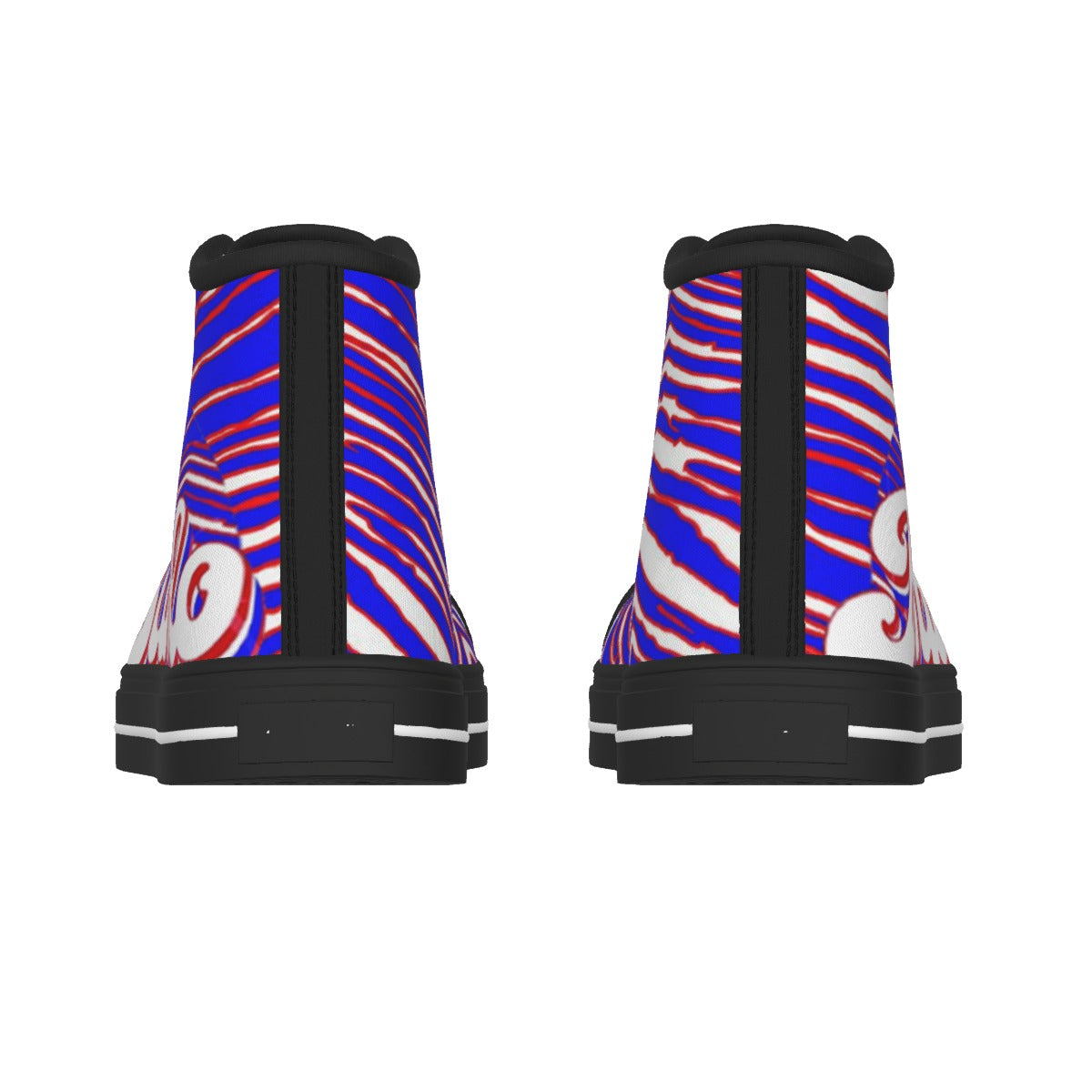 Buffalo Bills Zubaz Black Sole Canvas Shoes