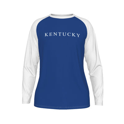 Universidad de Kentucky - Camiseta de manga larga con mangas raglán de los Wildcats