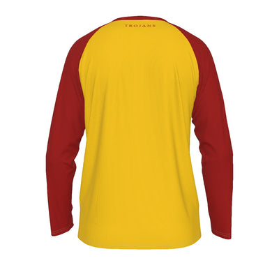 Universidad del Sur de California - Camiseta de manga larga con mangas raglán de los Trojans