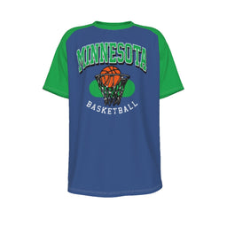 Minnesota Timberwolves NBA Basketball Raglan Sleeve T-Shirt