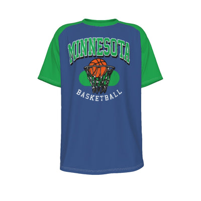 Minnesota Timberwolves NBA Basketball Raglan Sleeve T-Shirt