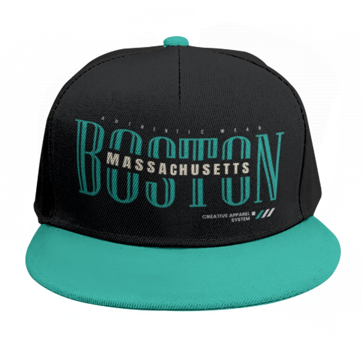 Boston Massachusetts Baseball Cap With Flat Brim - Jacketon
