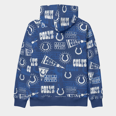 Indianapolis Colts Classic Pullover Hoodie with Front Pocket and Drawstring