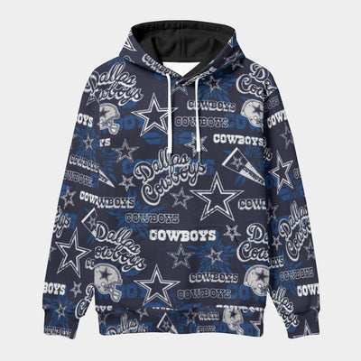 Dallas Cowboys Classic Pullover Hoodie with Front Pocket and Drawstring