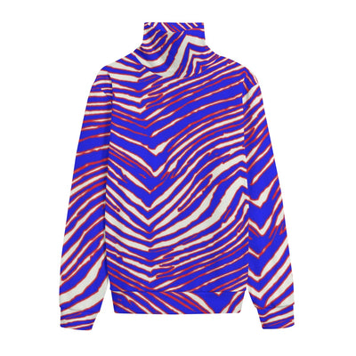 Suéter de punto de cuello alto unisex con estampado de cebra de los Buffalo Bills de la NFL