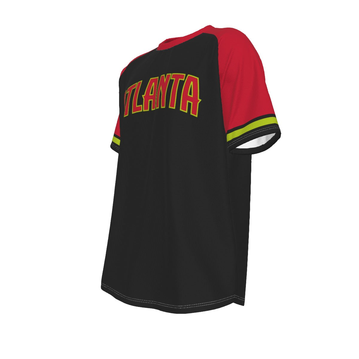 Varsity Atlanta Hawks NBA basketball O-neck Short Sleeve T-shirt
